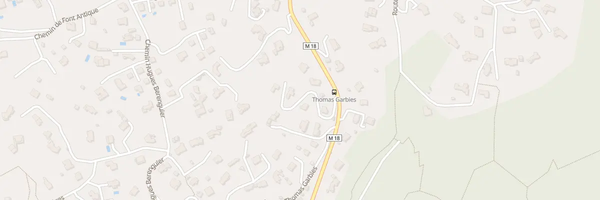 Plan du 8925 Cd 18 Route de Cagnes sur Mer à La Gaude