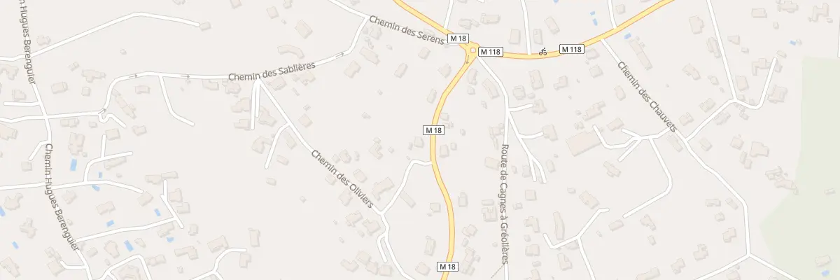 Plan du 9577 Cd 18 Rte de Cagnes sur Mer à La Gaude