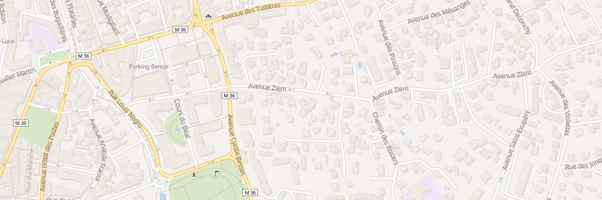 Plan du 14 Av Ziem à Cagnes-sur-Mer