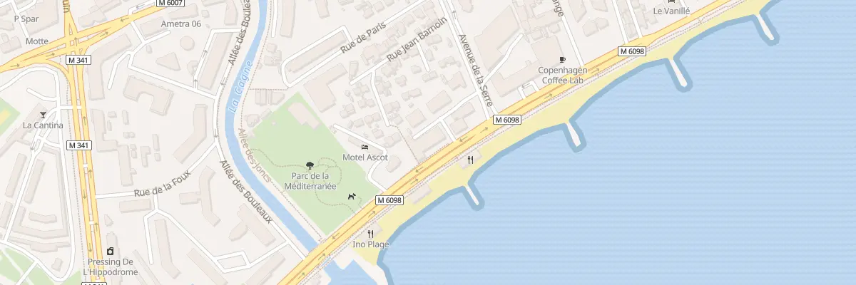 Plan du 21 Prom de la Plage à Cagnes-sur-Mer