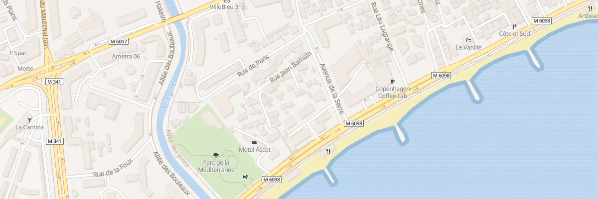 Plan du 6 Rue Jean Barnoin à Cagnes-sur-Mer