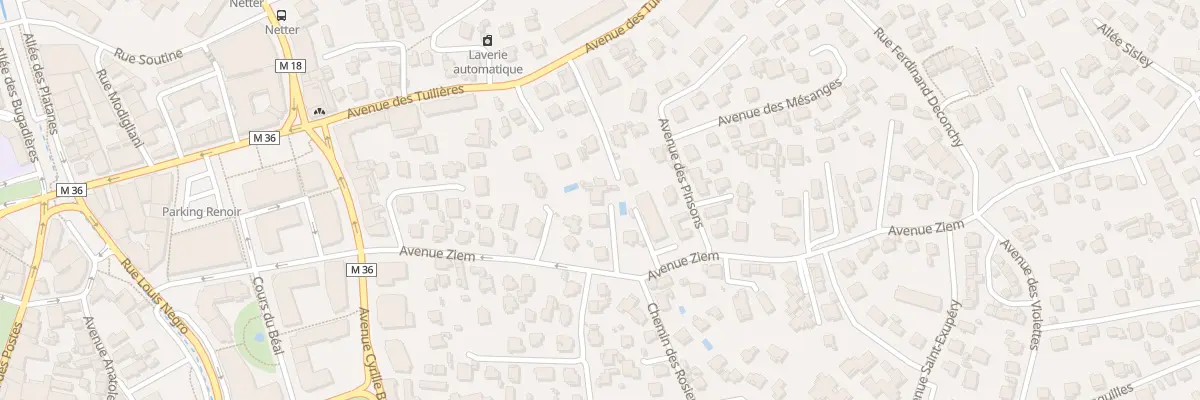 Plan du 19B Av Ziem à Cagnes-sur-Mer