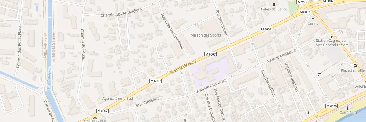 Plan du 1 Rue Jules Ladoumègue à Cagnes-sur-Mer