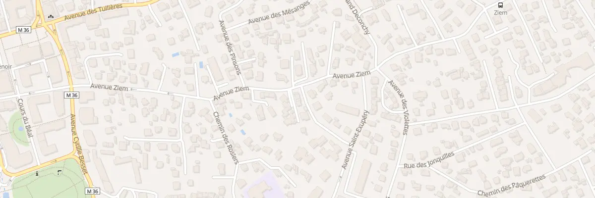 Plan du 38B Av Ziem à Cagnes-sur-Mer