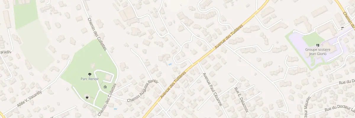 Plan du 2 Rue Fragonard à Cagnes-sur-Mer