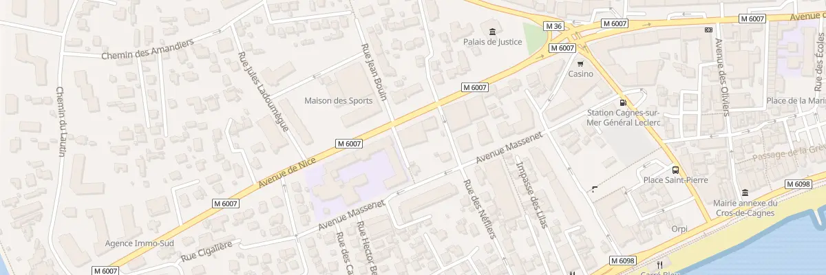 Plan du 60 Av de Nice à Cagnes-sur-Mer