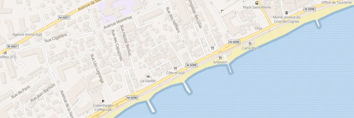 Plan du 3 Pas Jean Pons à Cagnes-sur-Mer