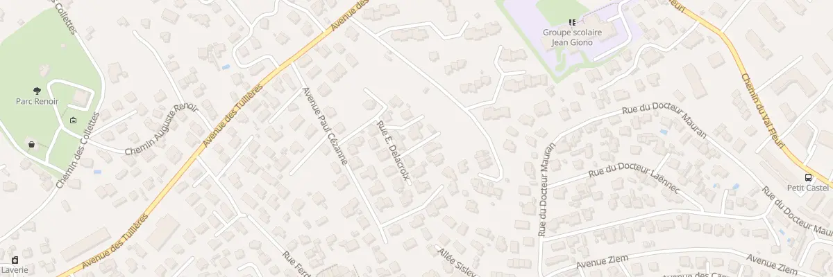 Plan du 9002 Rue Toulouse Lautrec à Cagnes-sur-Mer
