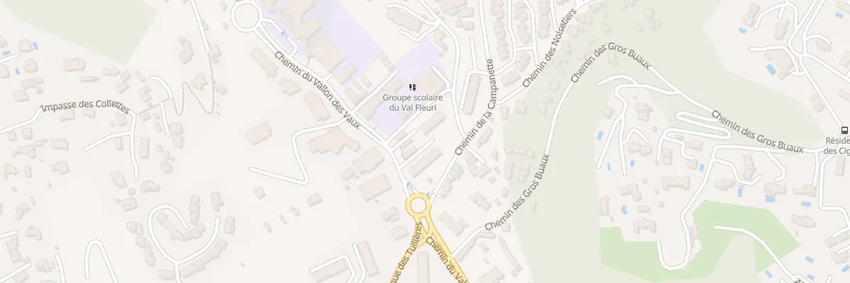 Plan du 2 Che du Vallon des Vaux à Cagnes-sur-Mer