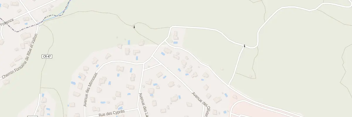 Plan du 56 Av des Oliviers à La Gaude