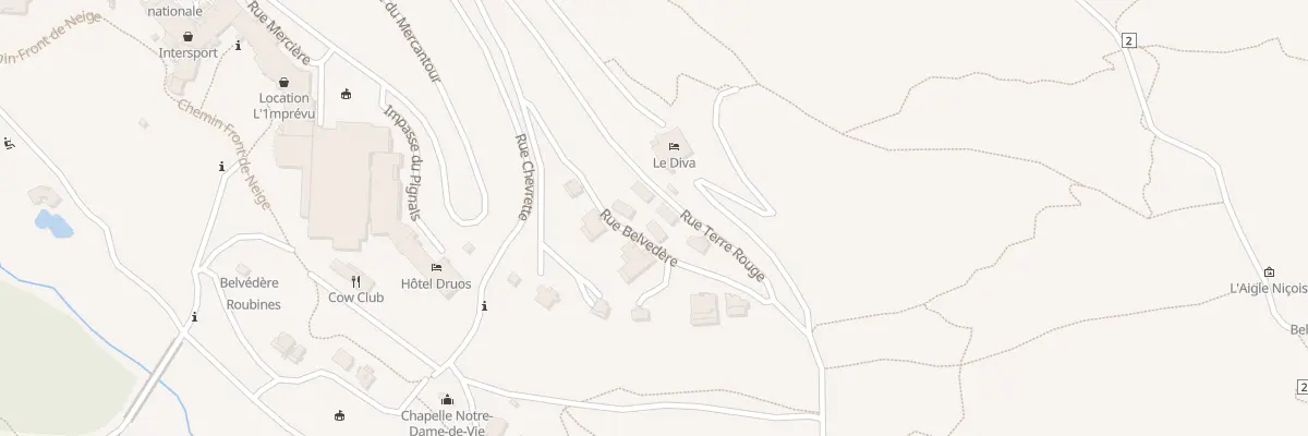 Plan du 355 Rue Belvedère à Isola
