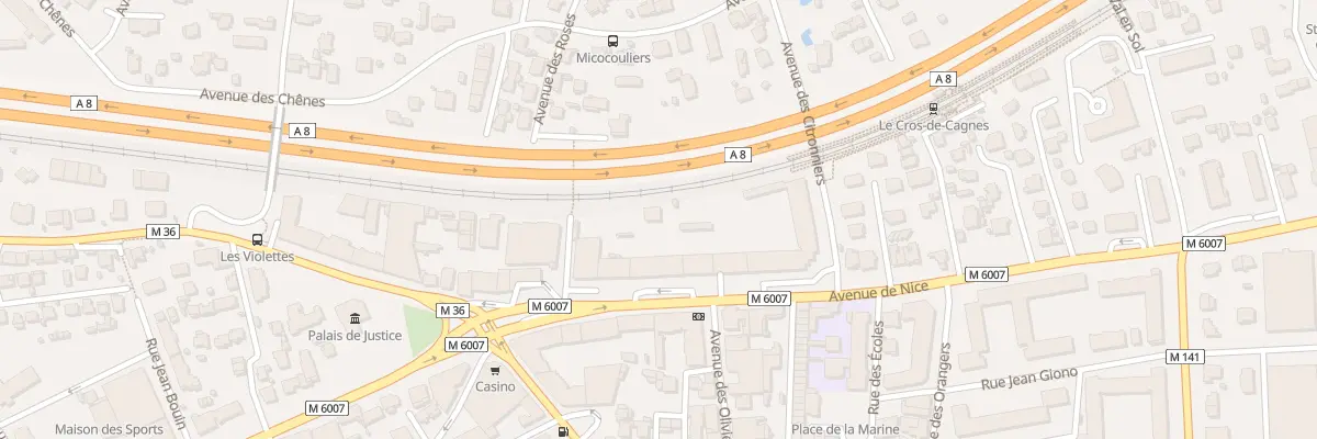 Plan du 85 Av de Nice à Cagnes-sur-Mer