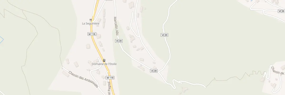 Plan du 232 Crs de Font de Renard N 61 à La Gaude