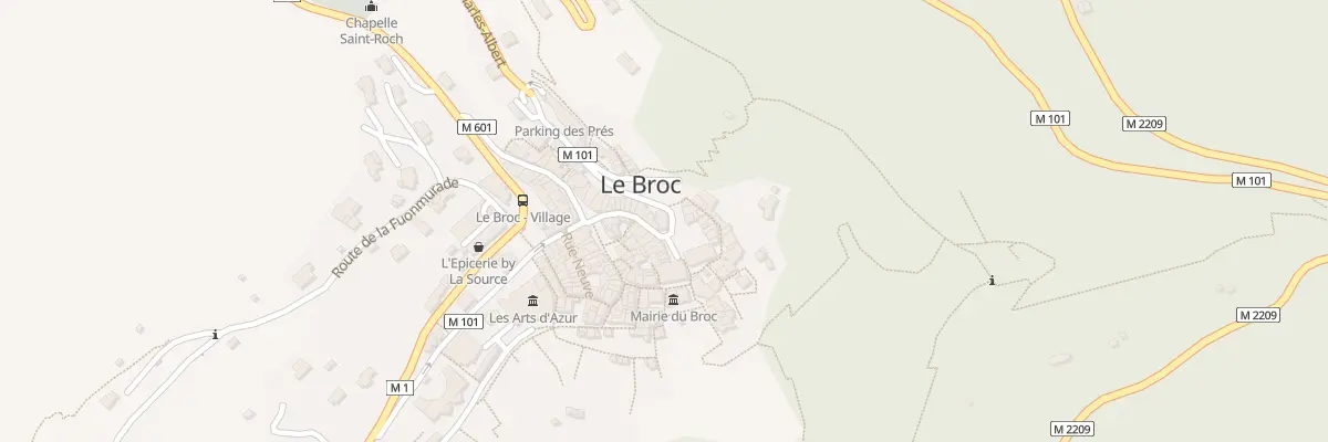Plan du 1 Rte Pont Charles Albert au Broc