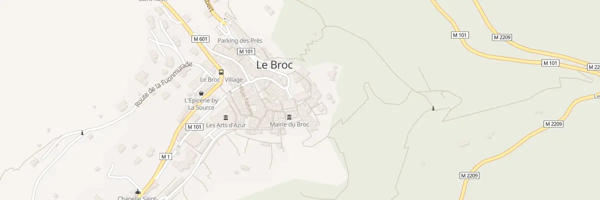 Plan du 16 Pl du Vallat au Broc