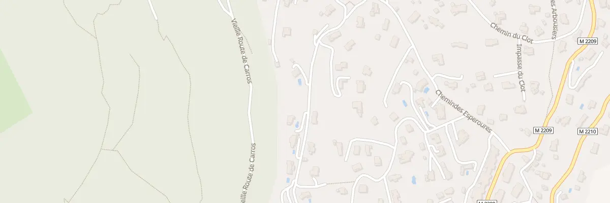 Plan du 581 Che des Espeiroures à Gattières