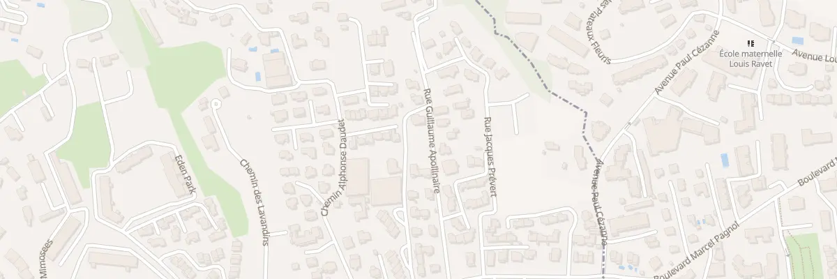 Plan du 13 Rue Guillaume Apollinaire à Cagnes-sur-Mer