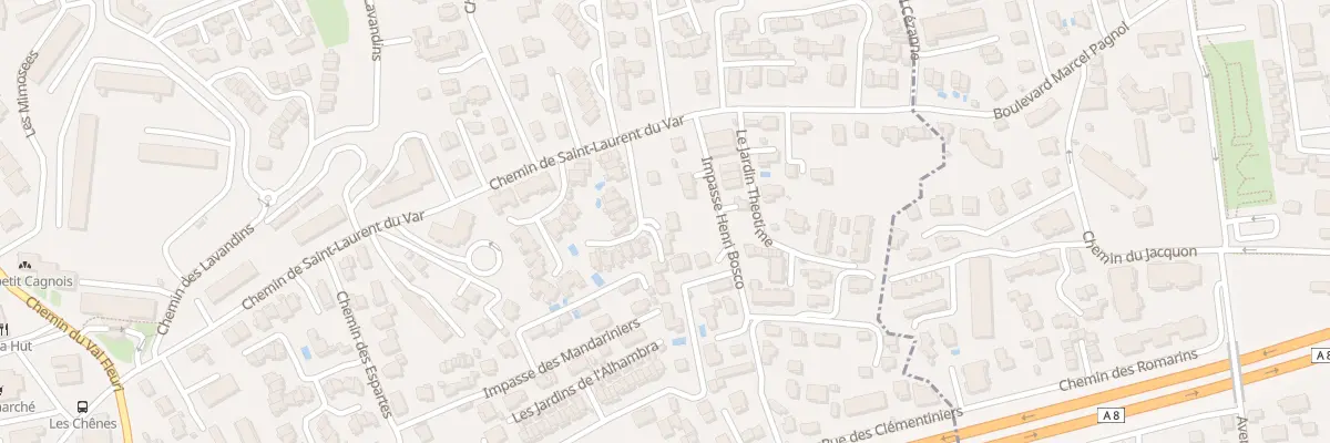 Plan du 34 Che de Saint Laurent à Cagnes-sur-Mer