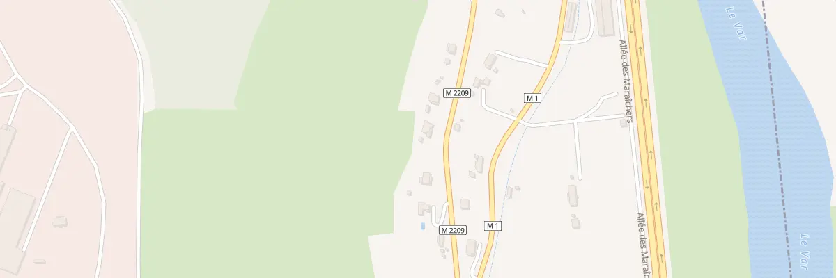 Plan du 1695 Rte Metropolitaine 2209 à La Gaude