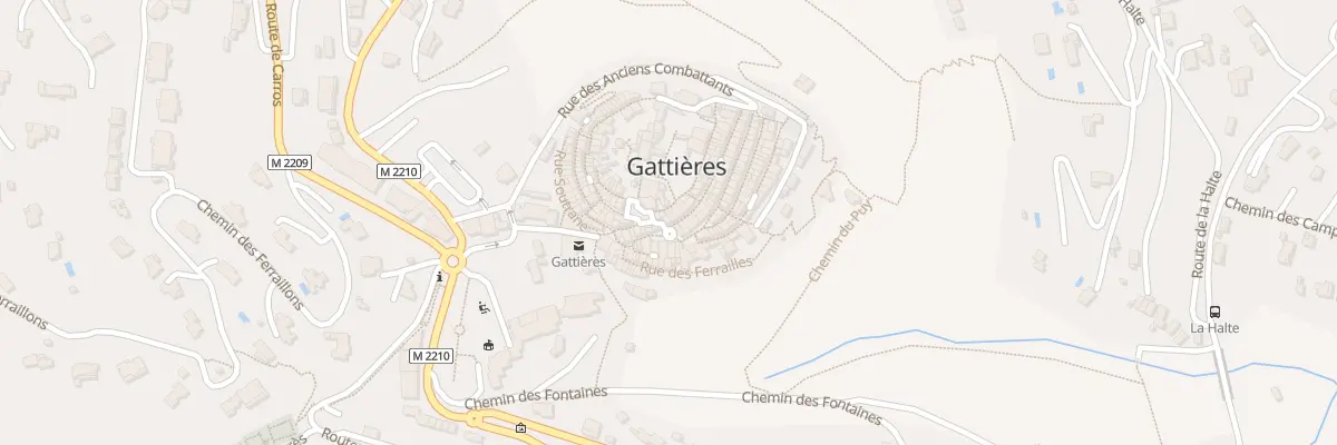 Plan du 5 Rue Montee Bernard Roman à Gattières