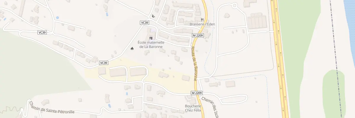 Plan du 227 Rte Metropolitaine 2209 à La Gaude
