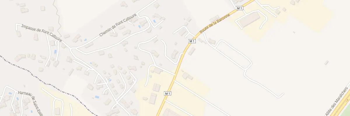 Plan du 2250 Rte de la Baronne à Gattières