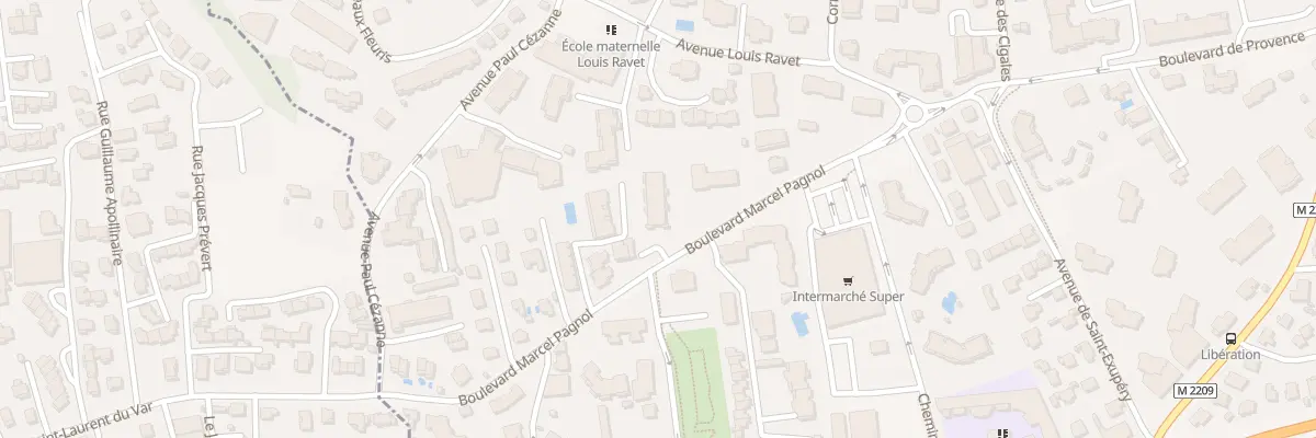 Plan du 220 Bd Marcel Pagnol à Saint-Laurent-du-Var