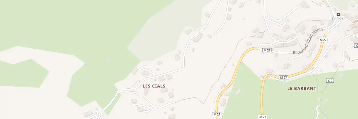 Plan du Veuas à Bonson