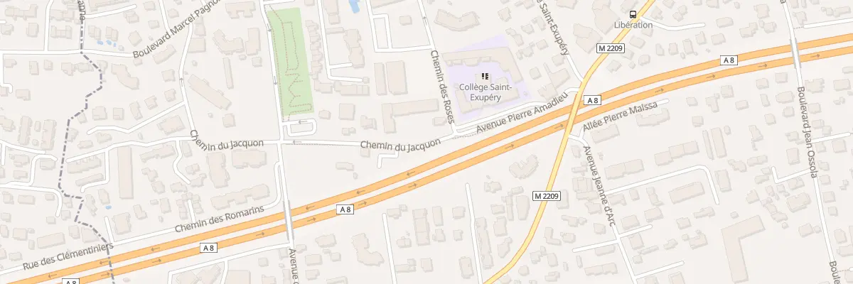 Plan du 54 Che du Jacquon à Saint-Laurent-du-Var