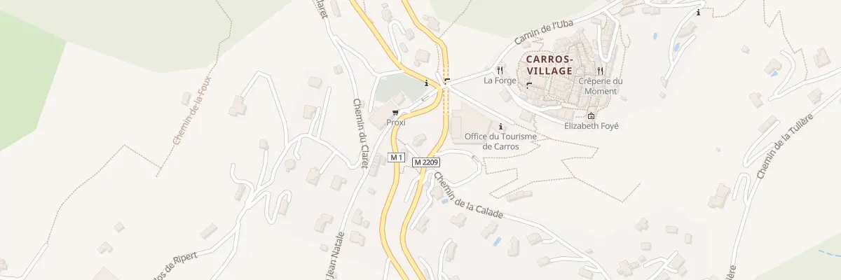 Plan du 600 Che de la Calade à Carros