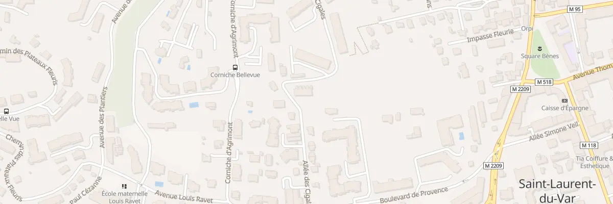 Plan du 252 All des Cigales à Saint-Laurent-du-Var