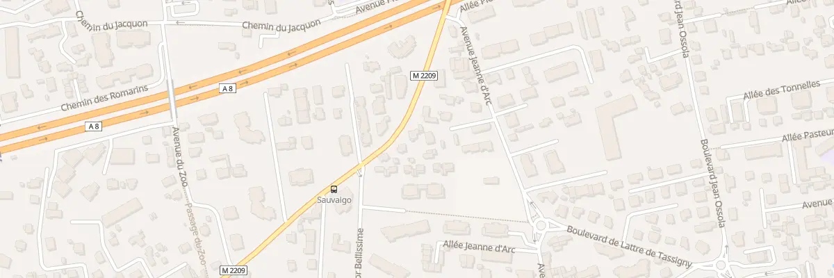 Plan du 800 Av Pierre Sauvaigo à Saint-Laurent-du-Var