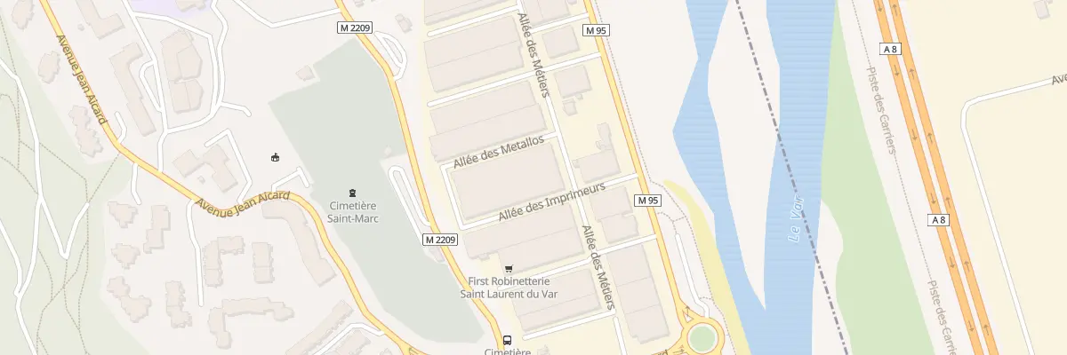 Plan du 82 All des Metallos à Saint-Laurent-du-Var