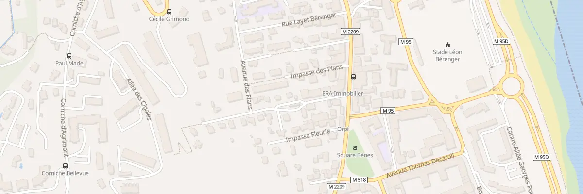 Plan du 100 Bd Louis Roux à Saint-Laurent-du-Var