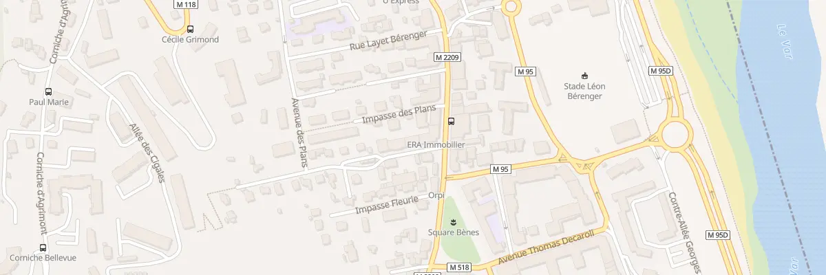 Plan du 34 Bd Louis Roux à Saint-Laurent-du-Var