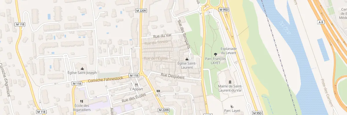 Plan du 93 Rue de l’Eglise à Saint-Laurent-du-Var