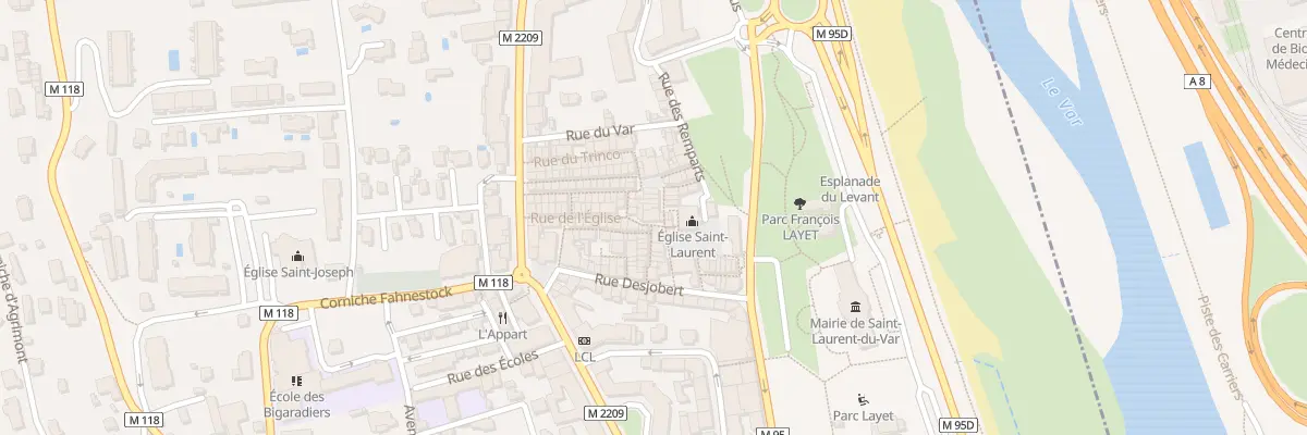 Plan du 95 Rue de l’Eglise à Saint-Laurent-du-Var