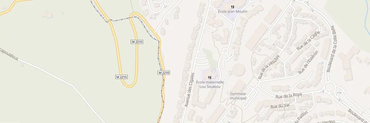 Plan du 36 Av des Cigales à Carros