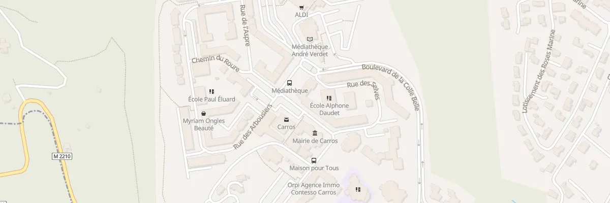 Plan du 2 Bd de La Colle Belle à Carros