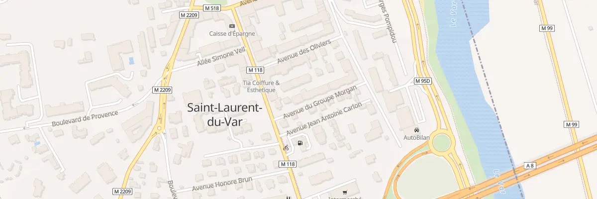 Plan du 21 Av du Groupe Morgan à Saint-Laurent-du-Var