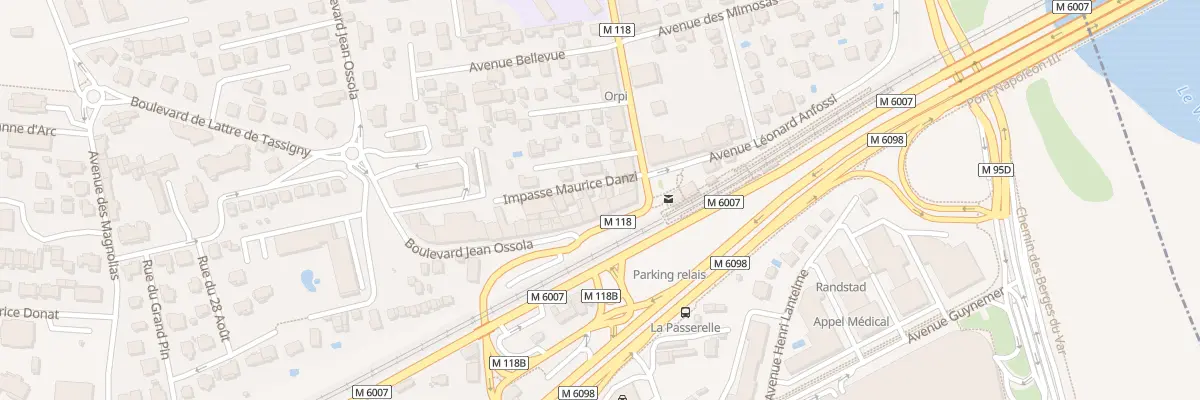 Plan du 40 Bd Jean Ossola à Saint-Laurent-du-Var