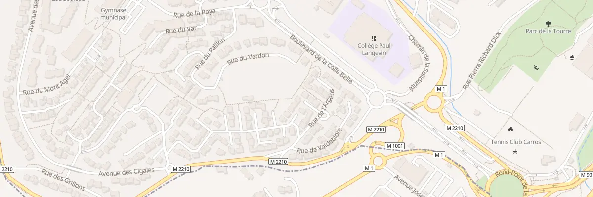 Plan du 5 Imp du Blavet à Carros