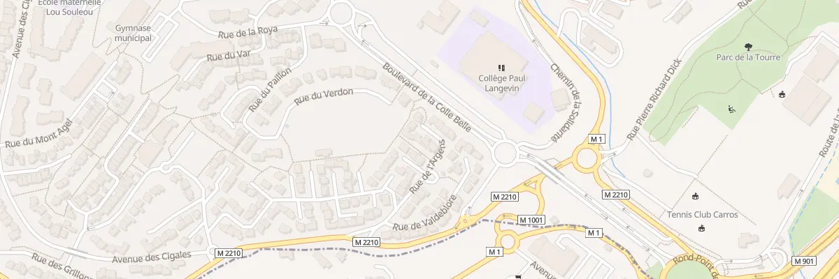 Plan du 13 Rue de l’Argens à Carros