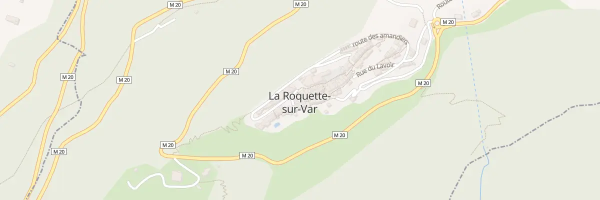 Plan du 6 Rue Inférieure à La Roquette-sur-Var