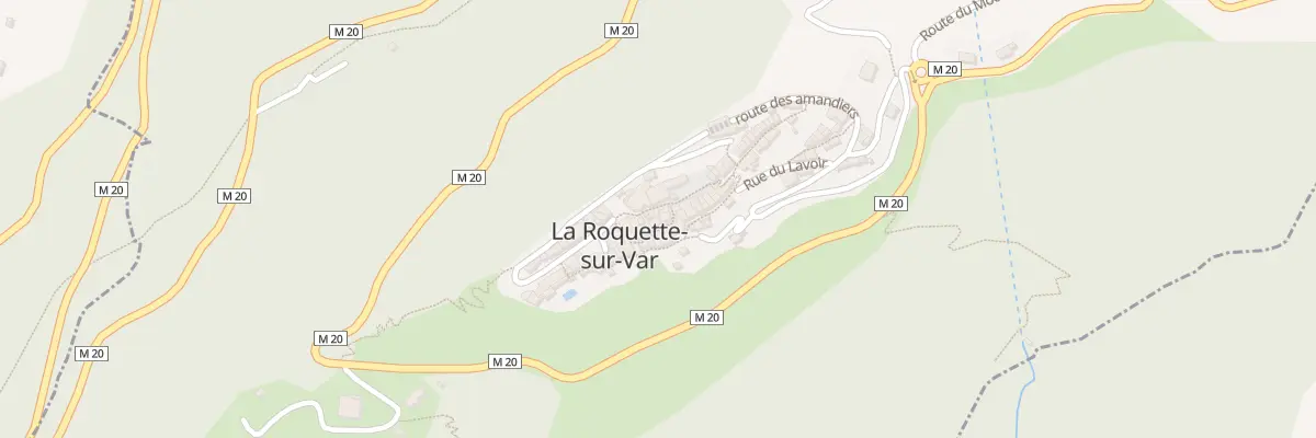 Plan du 9 Rue Inférieure à La Roquette-sur-Var