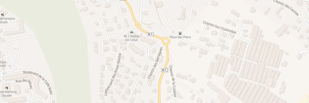 Plan du 1 Rue des Rosemarines à Carros