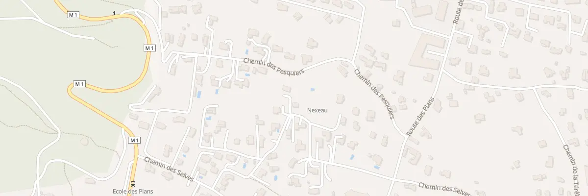 Plan du 222 Che des Selves à Carros