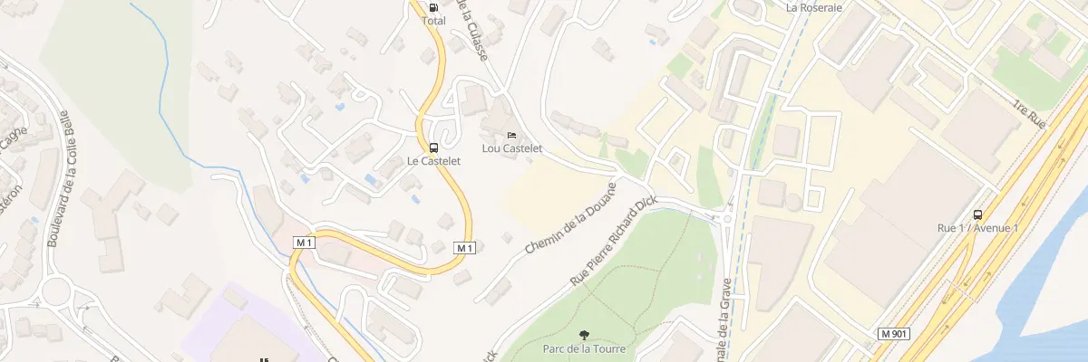 Plan du 3 Che de la Culasse à Carros