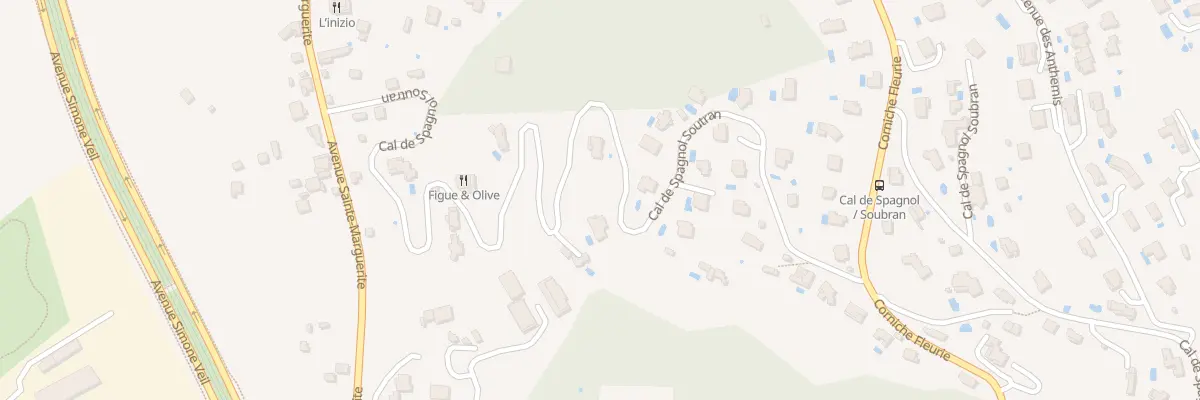 Plan du 127 Che du Cal de Spagnol à Nice