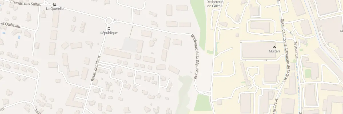 Plan du 6 Bd de la Republique à Carros